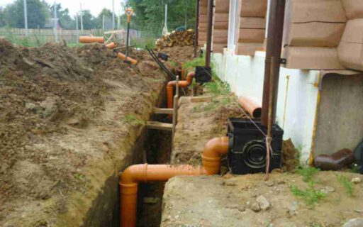 Замена водопровода снаружи дома в Полтаве и области